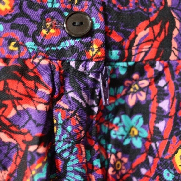 The New York Clothing Co 1990s Floral Mosaic Boho Hippie Rayon Midi Skirt NWT US - Picture 3 of 12